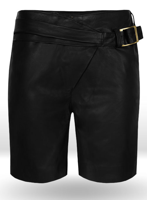 Leather Cargo Shorts Style # 377 - Click Image to Close