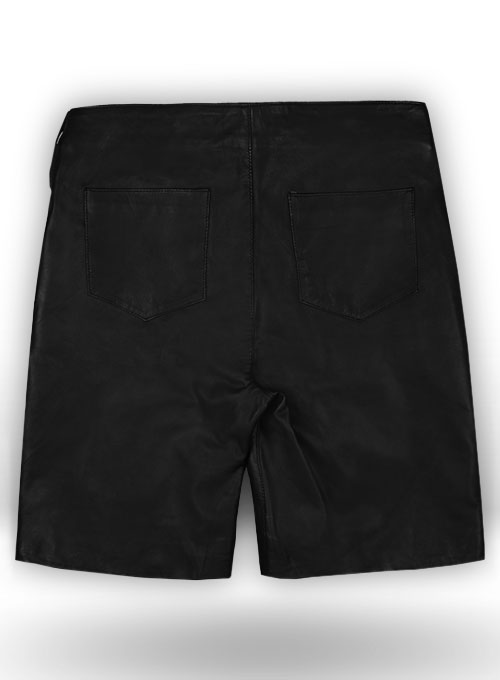 Leather Cargo Shorts Style # 377 - Click Image to Close