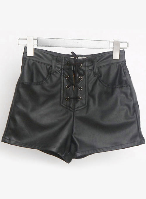 Leather Cargo Shorts Style # 378 - Click Image to Close