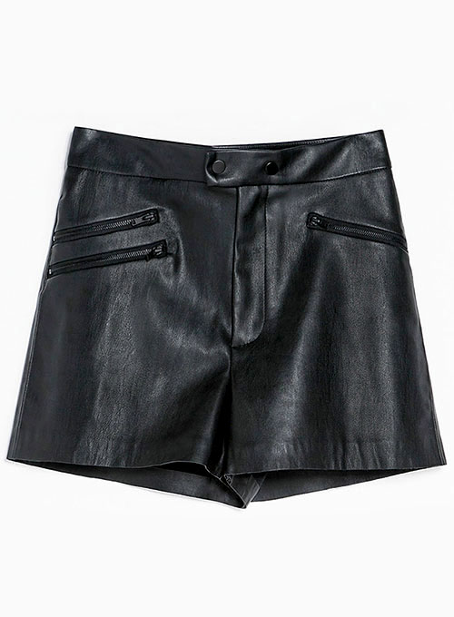Leather Cargo Shorts Style # 380 - Click Image to Close