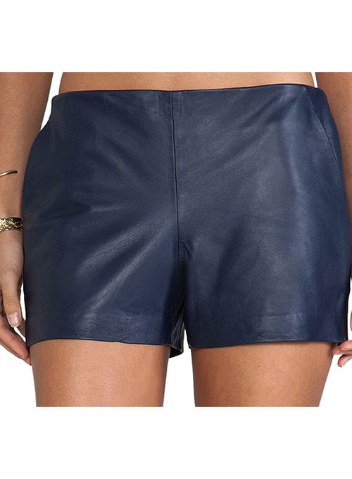 Leather Cargo Shorts Style # 384 - Click Image to Close