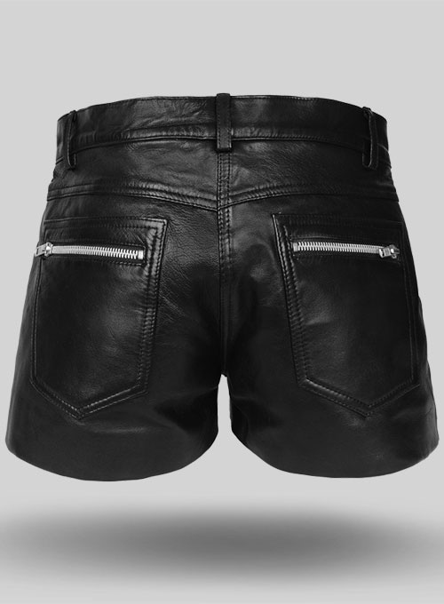 Leather Cargo Shorts Style # 385 - Click Image to Close
