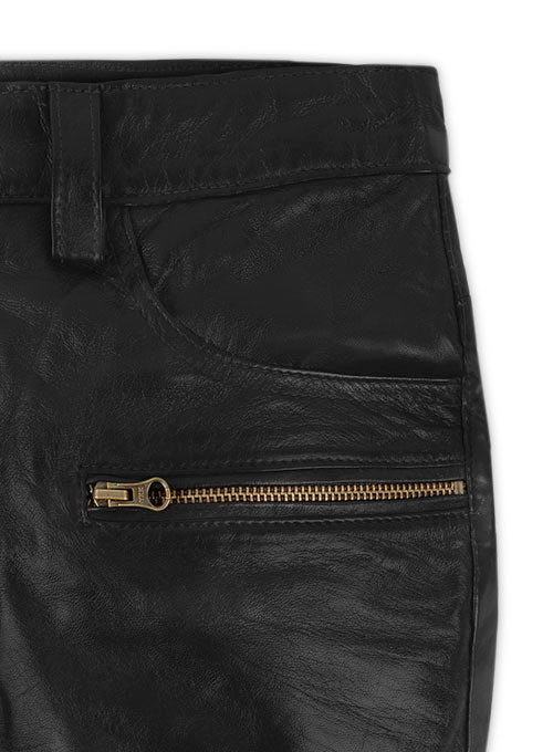 Leather Biker Jeans - Style #512