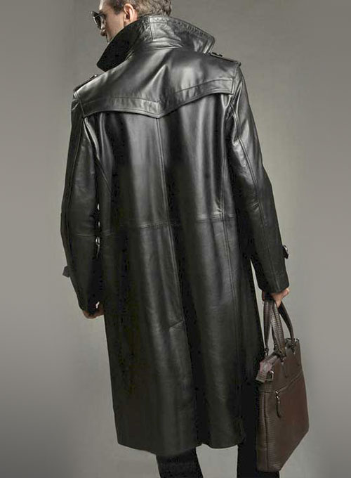 Leather Long Coat #205 - Click Image to Close