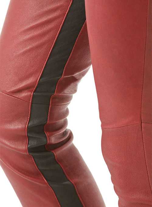 Lucky Stripe Leather Pants - Click Image to Close