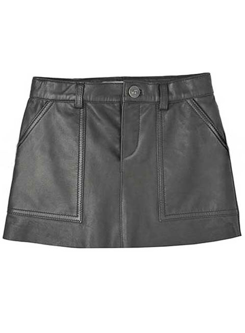 Pebble Leather Skirt - # 419 - Click Image to Close