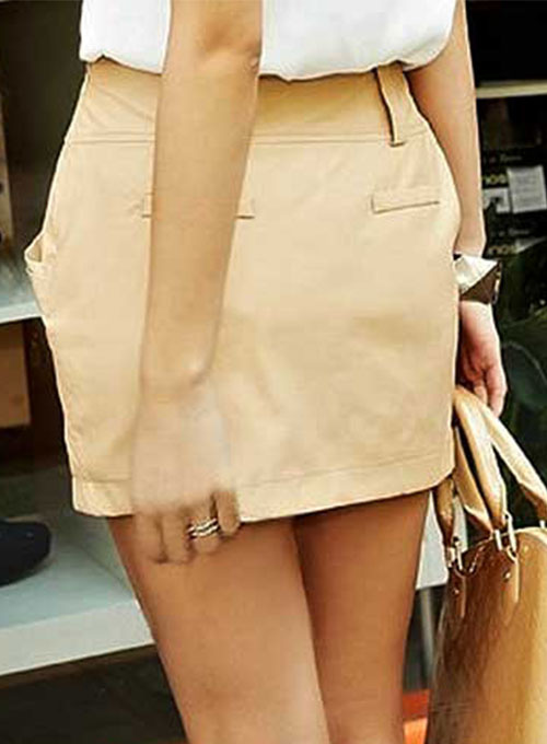 Pictorial Leather Skirt - # 457