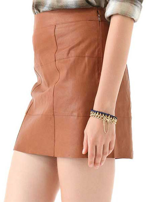 Piping Leather Skirt - # 183