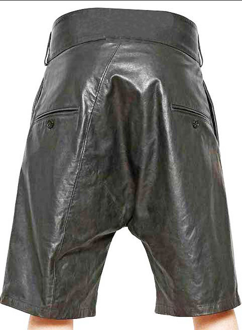 Pleated Leather Shorts Style # 363 - Click Image to Close