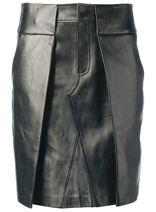 Reflective Leather Skirt - # 455 - Click Image to Close