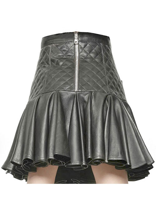 Rock n Roll Flare Leather Skirt - # 471 - Click Image to Close