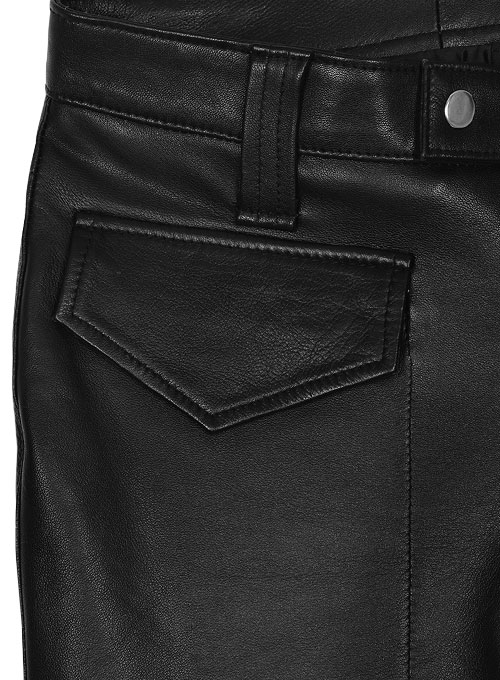 Ryder Leather Biker Jeans - Click Image to Close