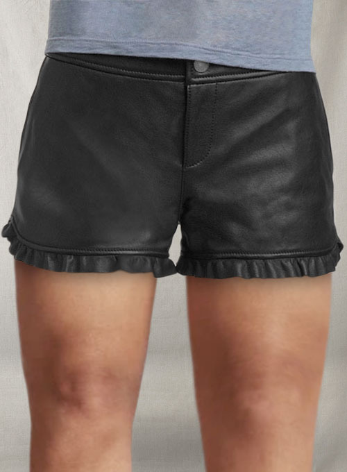 Leather Cargo Shorts Style # 353 - Click Image to Close