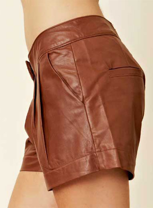 Leather Cargo Shorts Style # 360 - Click Image to Close