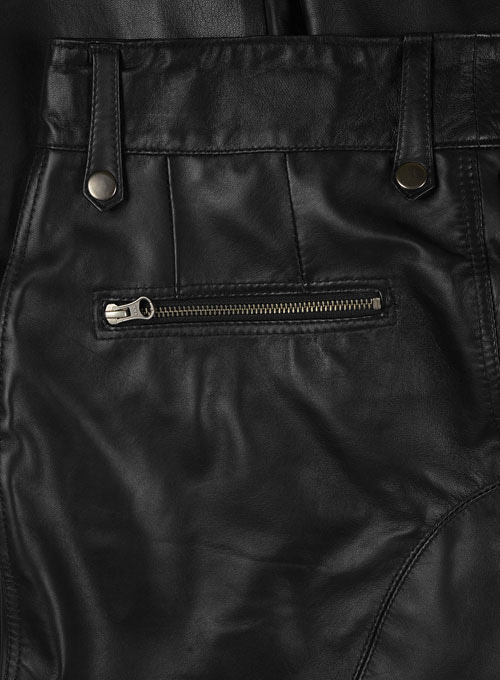 Thrill Leather Biker Jeans - Click Image to Close
