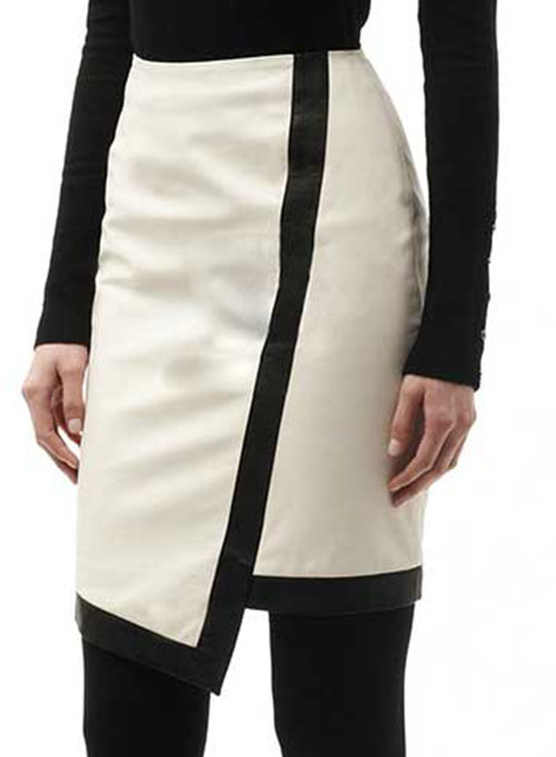 Two Toned Leather Skirt - # 149 - Click Image to Close