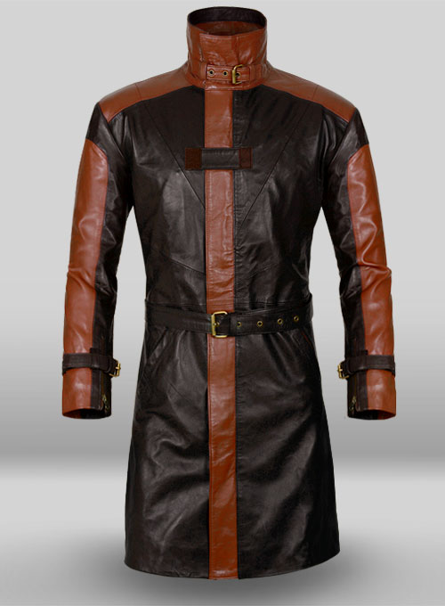 Aiden Pearce Watch Dog Leather Trench Coat - Click Image to Close