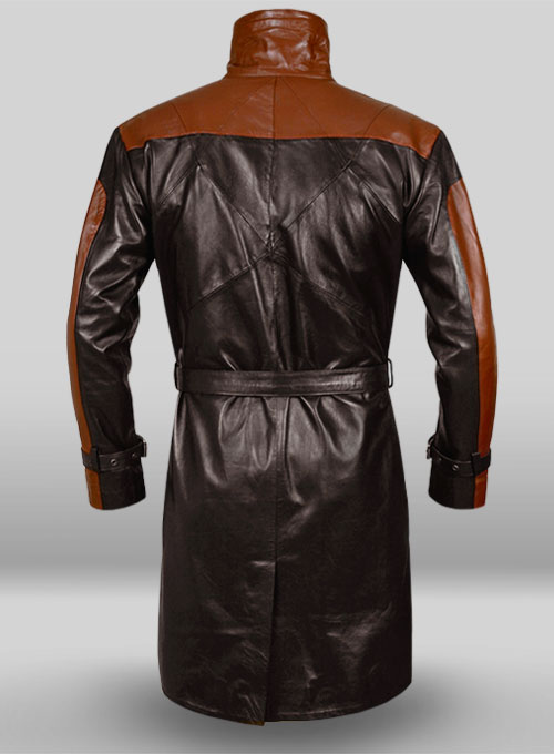 Aiden Pearce Watch Dog Leather Trench Coat - Click Image to Close