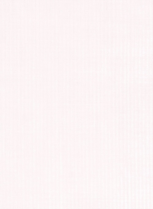 Soft Pink Herringbone Cotton Shirt - Half Sleeves