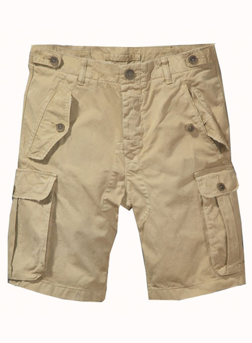 Leather Cargo Shorts