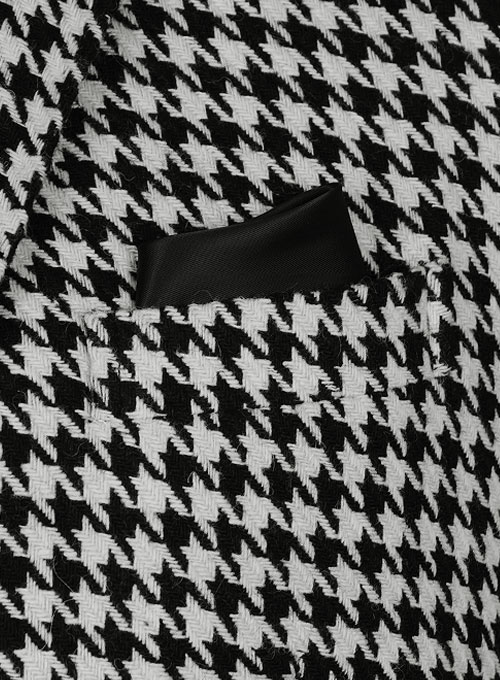 Big Houndstooth BW Tweed Suit - Click Image to Close