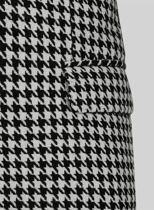 Big Houndstooth BW Tweed Suit - Click Image to Close