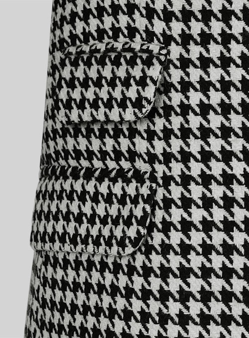 Big Houndstooth BW Tweed Suit - Click Image to Close