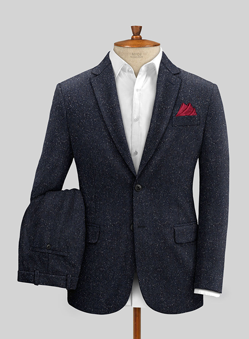 Blue Flecks Donegal Tweed Suit