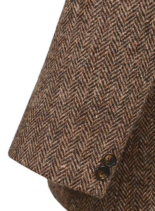 Harris Tweed Brown Herringbone Jacket