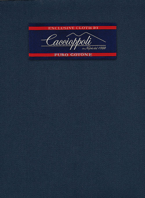 Caccioppoli Cotton Cashmere Royal Blue Suit