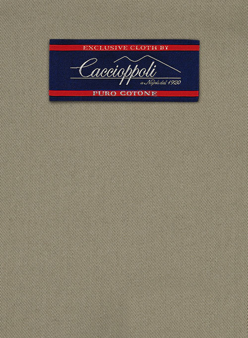 Caccioppoli Cotton Cashmere Dark Beige Suit