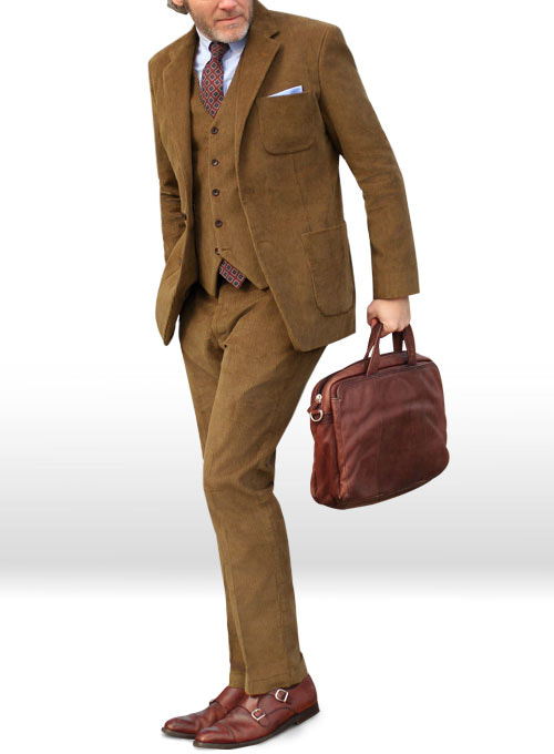 Camel Thick Corduroy Suit