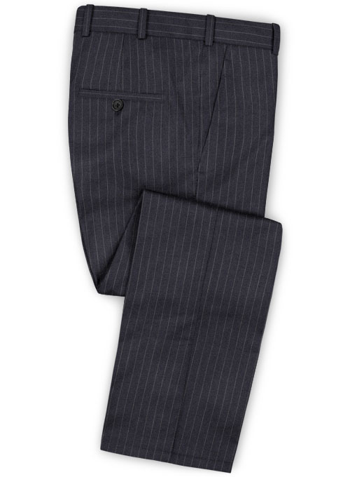 Chalkstripe Wool Dark Blue Suit