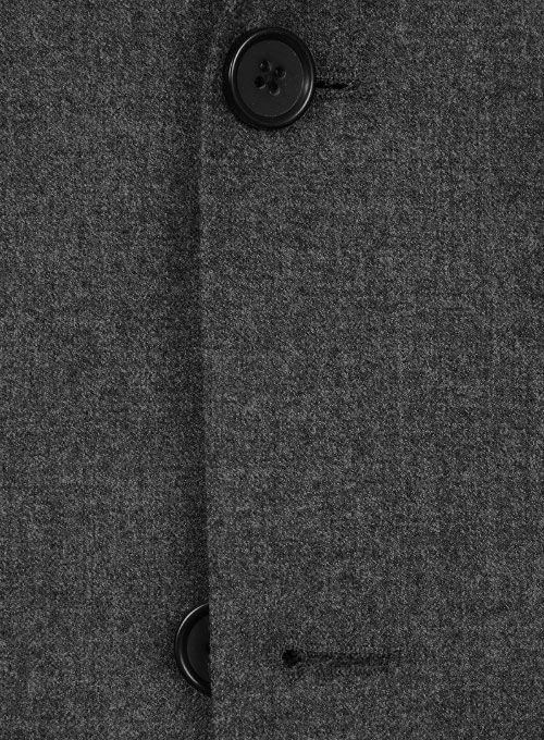 Charcoal Flannel Wool Suit
