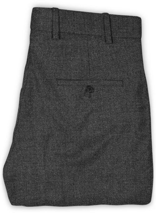Charcoal Flannel Wool Suit