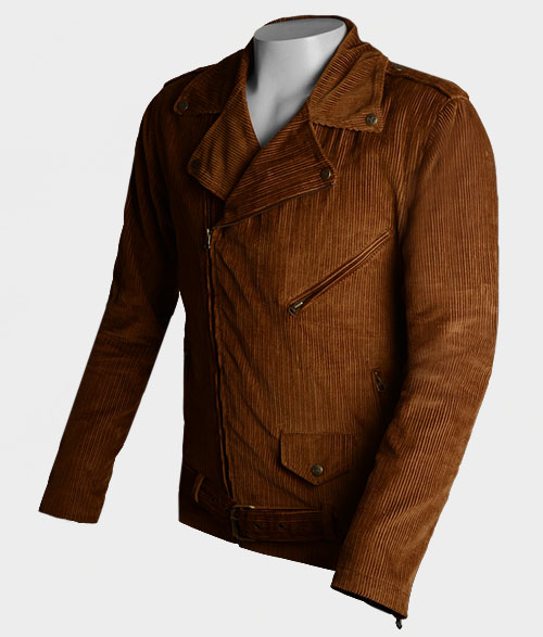 Corduroy Biker Jacket - Click Image to Close