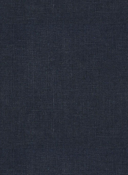 Dark Blue Pure Linen Suit