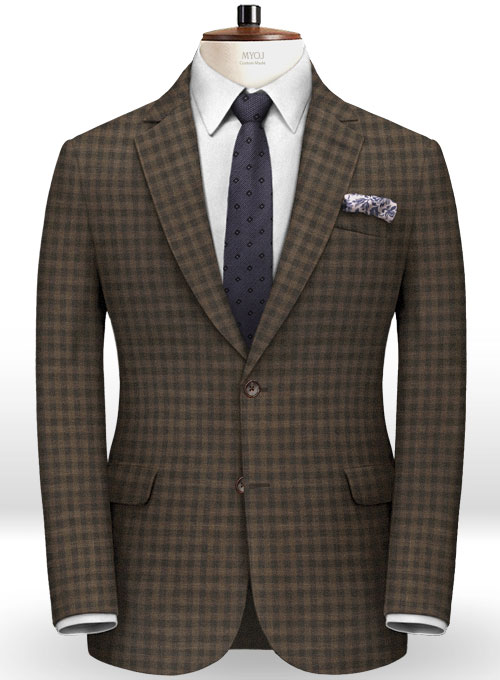 Edward Stretch Cotton Brown Suit