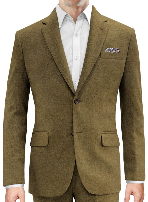 Melange Brown Feather Tweed Suit