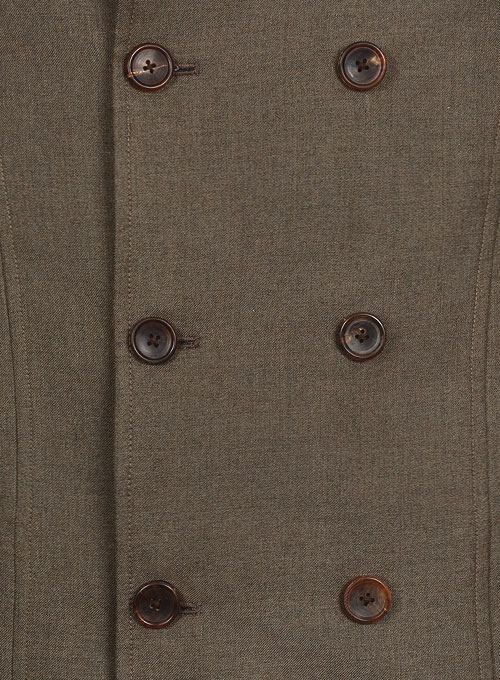 Frosted Brown Terry Rayon Overstyle Jacket