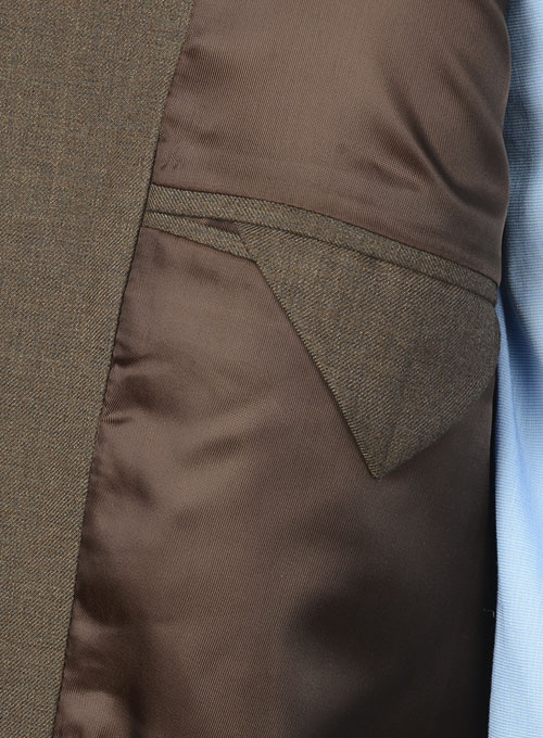 Frosted Brown Terry Rayon Overstyle Jacket