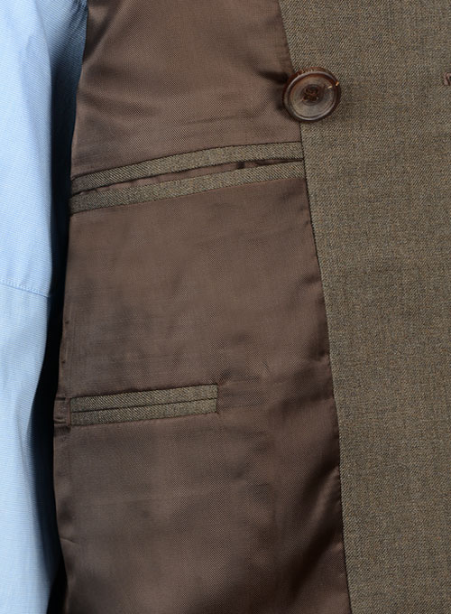 Frosted Brown Terry Rayon Overstyle Jacket