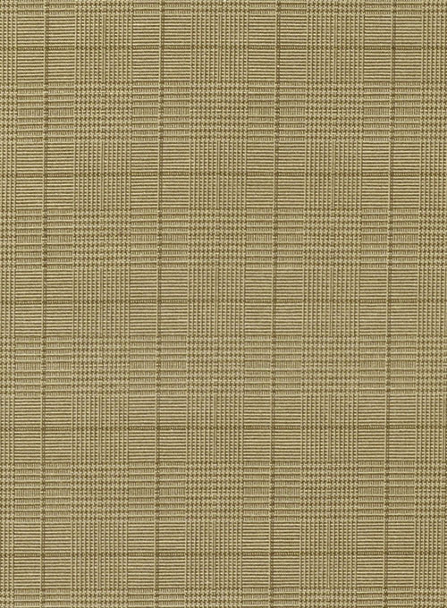 Glen Stretch Cotton Beige Suit