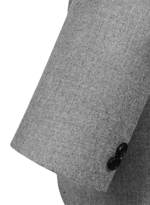 Gray Flannel Wool Jacket - 40R