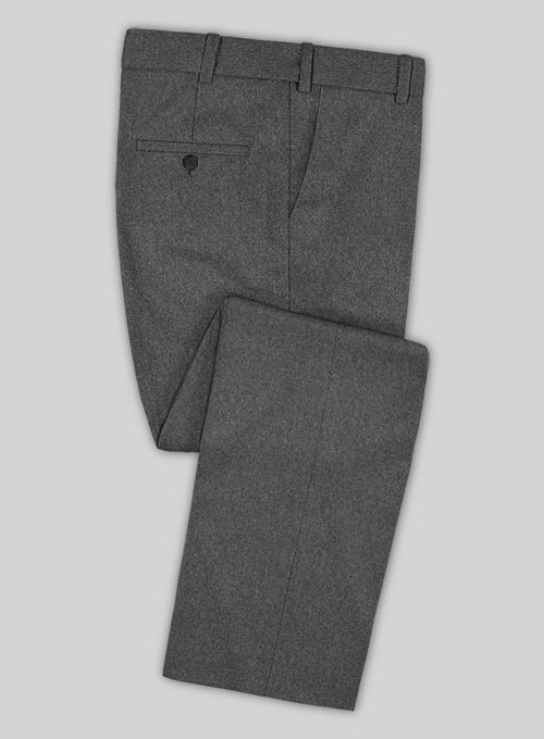 Gray Flannel Wool Suit