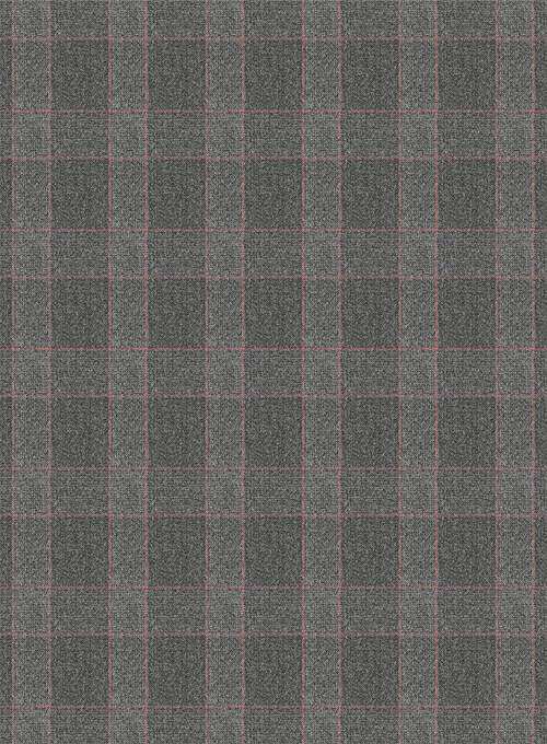 Gray Mont Checks Flannel Wool Suit