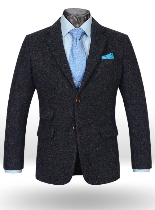 Harris Tweed Melange Blue Suit