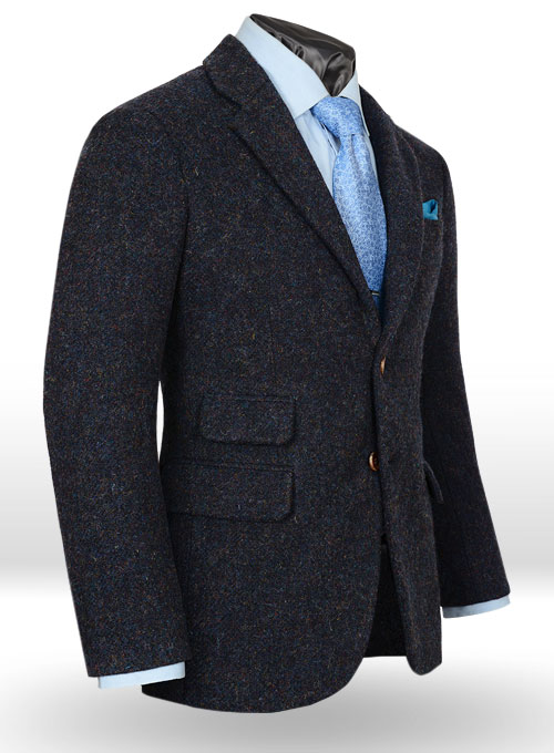 Harris Tweed Melange Blue Suit