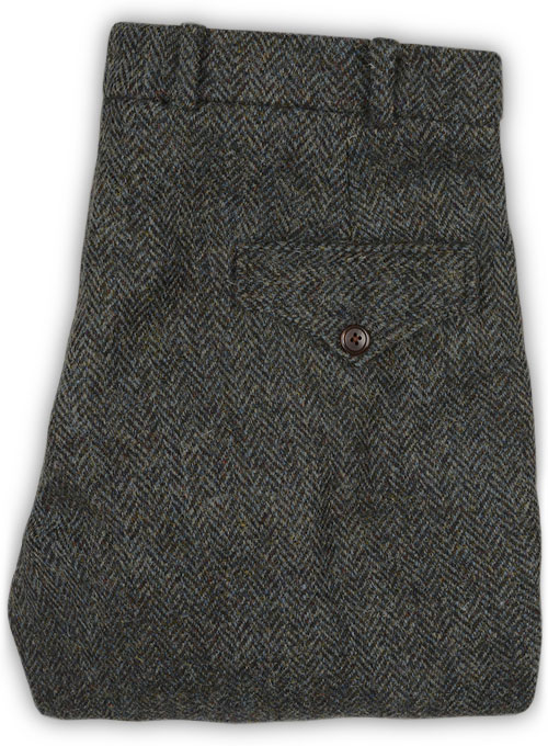 Harris Tweed Ridge Blue Herringbone Suit