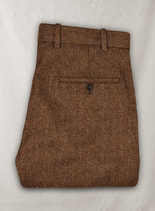 Harris Tweed Rust Herringbone Suit